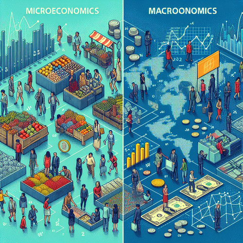 An image illustrating Diferencia entre microeconomía y macroeconomía explicada fácilmente