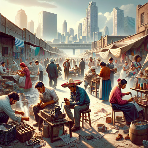 An image illustrating La informalidad laboral en México: causas y consecuencias