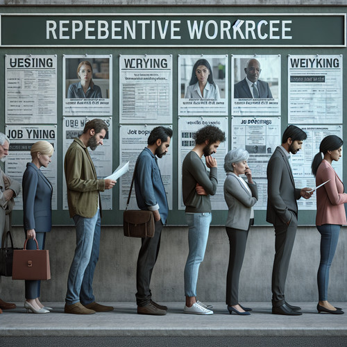 An image illustrating Mercado laboral y desempleo tipos causas