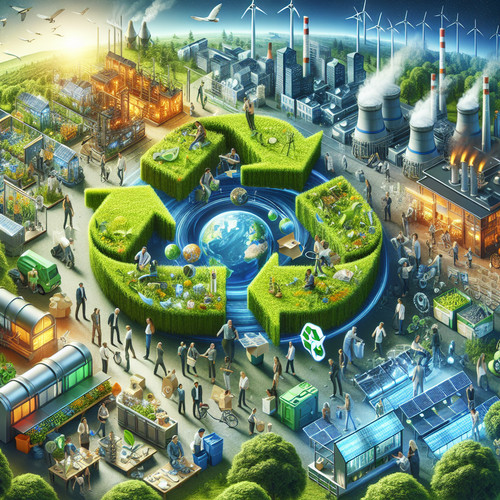 An image illustrating Economía circular: qué es y ejemplos