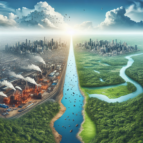 An image illustrating Economía y medio ambiente: dilemas actuales