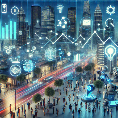 An image illustrating Economía y tecnología: cómo se relacionan