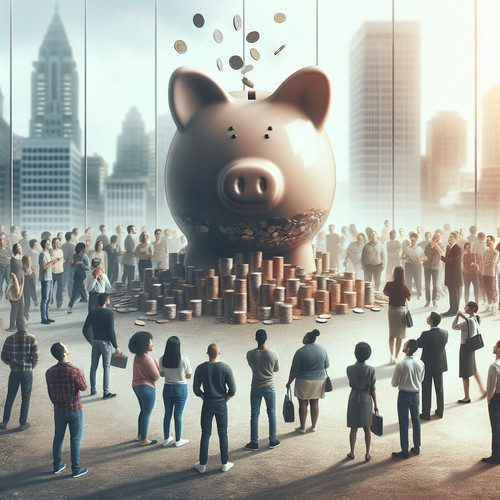 An image illustrating Paradoja del ahorro: explicación y ejemplos