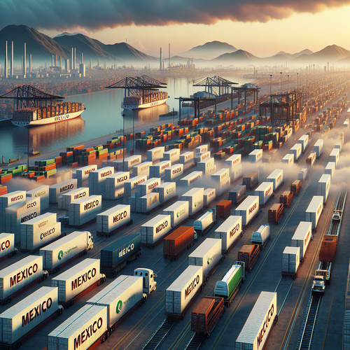 An image illustrating Principales exportaciones e importaciones de México