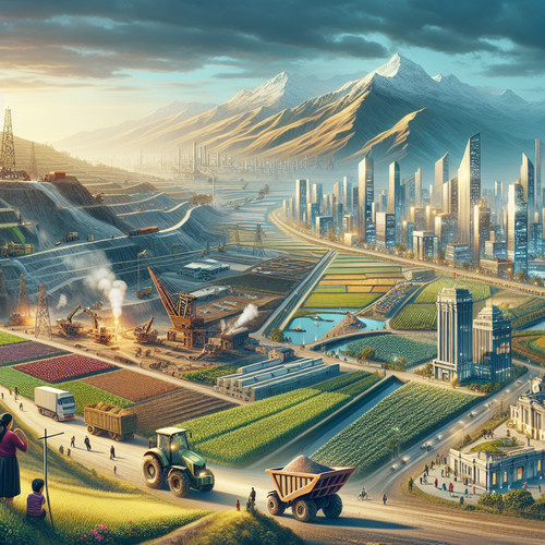 An image illustrating Economía peruana: sectores más importantes y evolución reciente