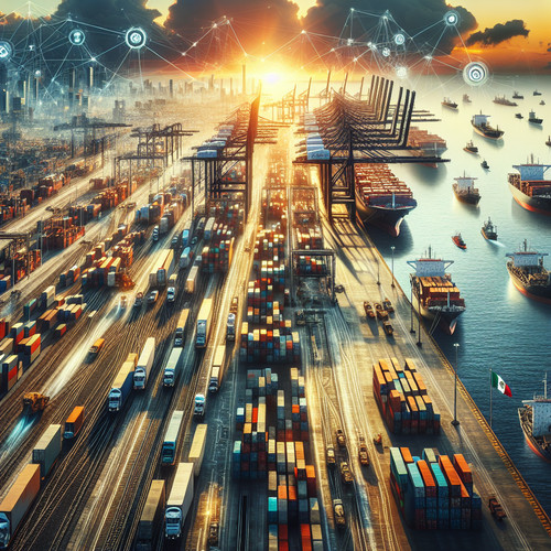 An image illustrating Principales exportaciones e importaciones de México