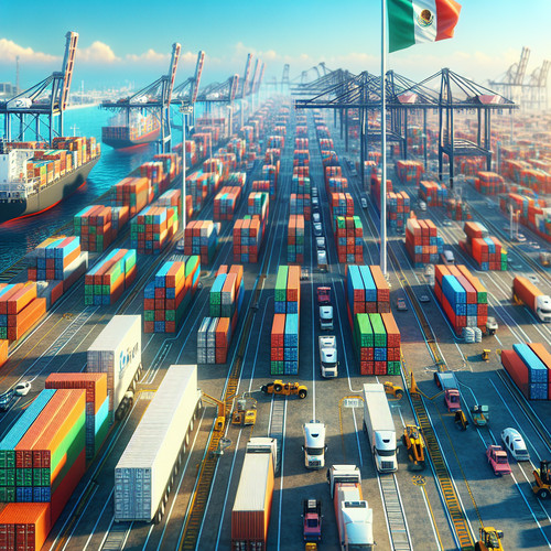 An image illustrating Principales exportaciones e importaciones de México