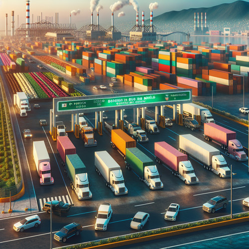 An image illustrating Principales exportaciones e importaciones de México