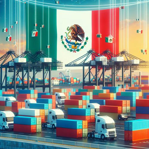 An image illustrating Principales exportaciones e importaciones de México