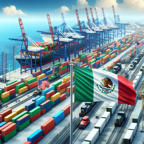 An image illustrating Principales exportaciones e importaciones de México