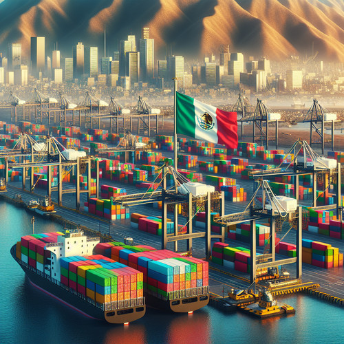 An image illustrating Principales exportaciones e importaciones de México