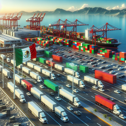 An image illustrating Principales exportaciones e importaciones de México