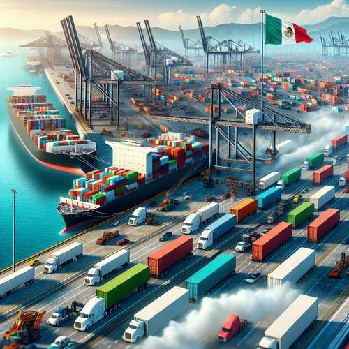 An image illustrating Principales exportaciones e importaciones de México