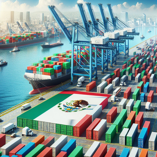 An image illustrating Principales exportaciones e importaciones de México