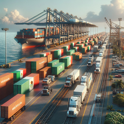 An image illustrating Principales exportaciones e importaciones de México: Claves para entender su economía