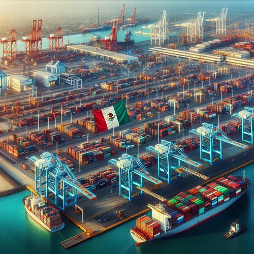 An image illustrating Principales exportaciones e importaciones de México