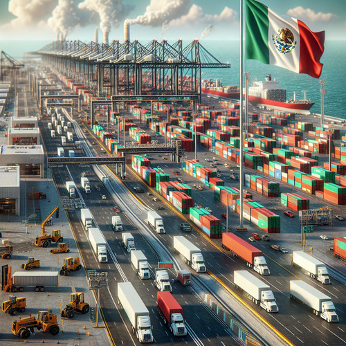 An image illustrating Principales exportaciones e importaciones de México
