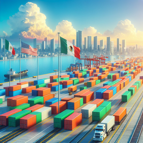An image illustrating Principales Exportaciones e Importaciones de México: Impacto y Oportunidades