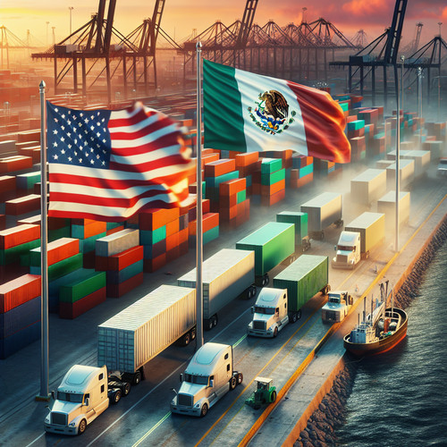 An image illustrating Principales exportaciones e importaciones de México en la economía global