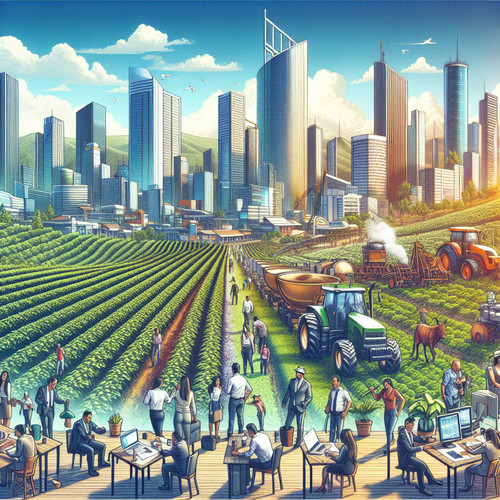 An image illustrating Cómo funciona la economía colombiana: sectores clave y estructura