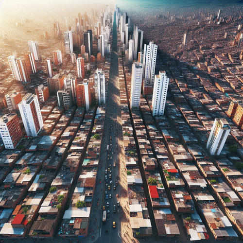 An image illustrating Desigualdad económica en Colombia: cómo se mide y qué se hace