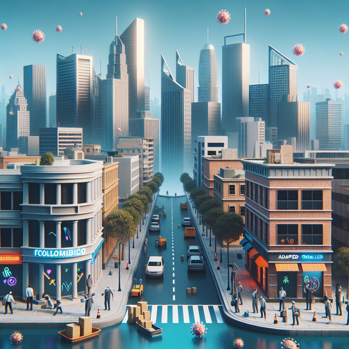 An image illustrating Impacto del COVID-19 en la economía de Colombia