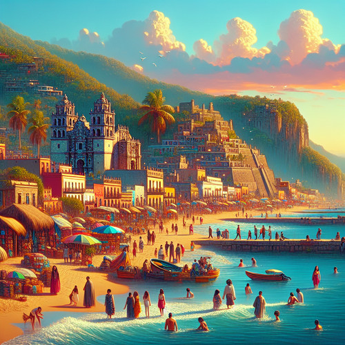 An image illustrating Turismo en México: su peso en la economía nacional