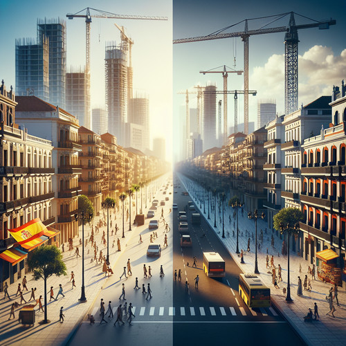 An image illustrating Política fiscal expansiva vs contractiva: ejemplos en España