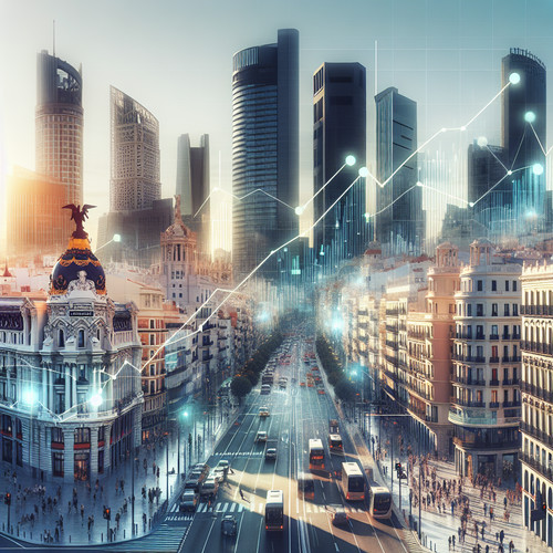 An image illustrating Crecimiento económico en España: tendencias y previsiones