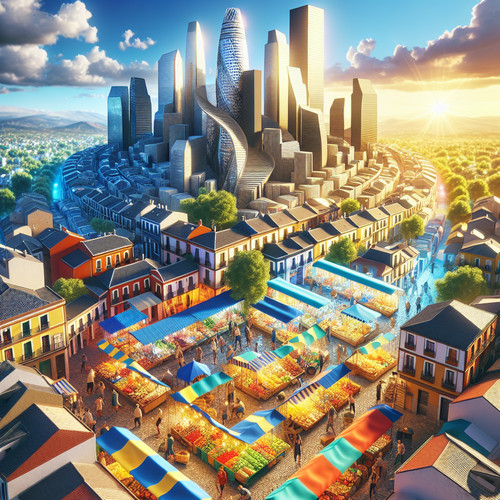 An image illustrating Mercados de competencia perfecta e imperfecta en España