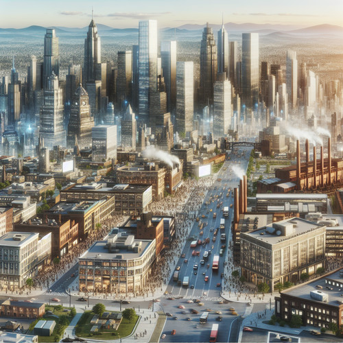 An image illustrating PIB de Estados Unidos: Sectores clave y evolución reciente