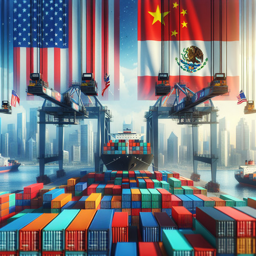 An image illustrating Principales socios comerciales de EE.UU.: China, México y más