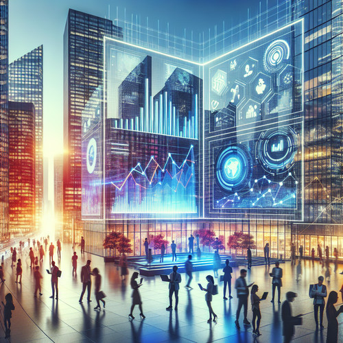 An image illustrating Economía digital en EE.UU.: big tech y productividad