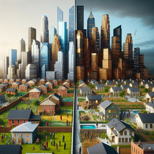 An image illustrating Brecha de riqueza en Estados Unidos: 1% vs 99%