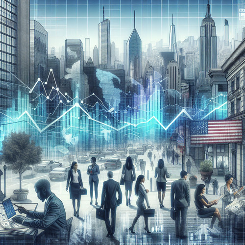 An image illustrating Coyuntura económica actual de EE.UU.: inflación, tasas y empleo