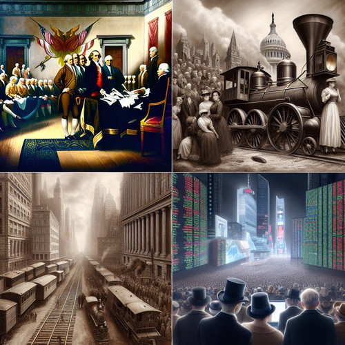 An image illustrating Historia económica de Estados Unidos de la independencia a hoy