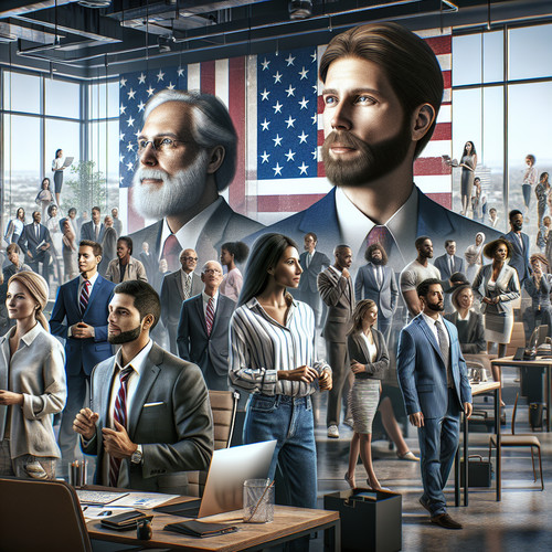 An image illustrating El mercado laboral estadounidense y la flexibilización laboral: oportunidades y desafíos