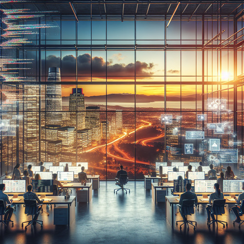 An image illustrating El mercado de trabajo de alta tecnología en Silicon Valley