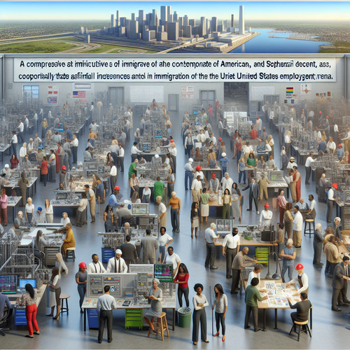 An image illustrating El impacto de la inmigración en el mercado de trabajo estadounidense