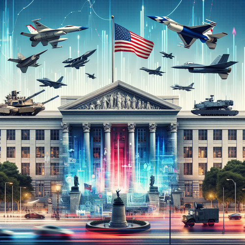 An image illustrating Economía de defensa y gasto militar en Estados Unidos: impacto y desafíos