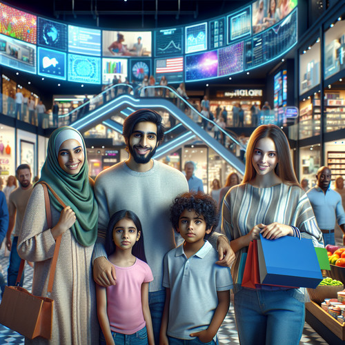 An image illustrating La economía de consumo en Estados Unidos: patrones y tendencias