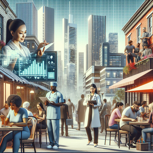 An image illustrating La economía de los servicios en Estados Unidos: un análisis