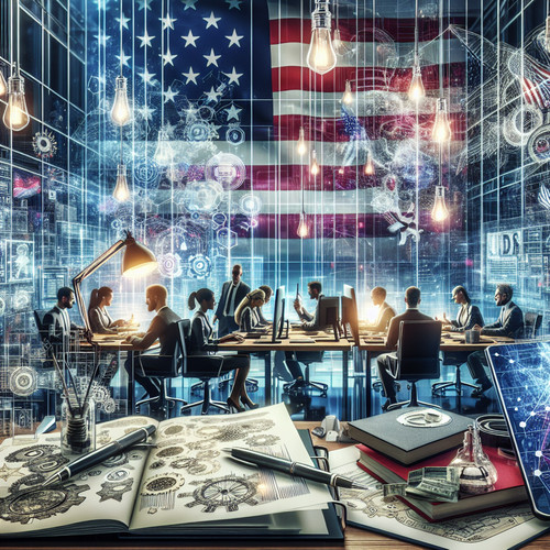 An image illustrating Economía de la innovación: Patentes y propiedad intelectual en EE.UU.