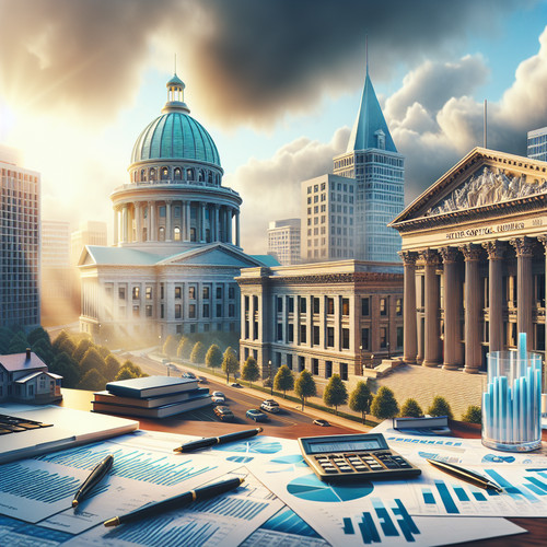 An image illustrating Desafíos fiscales de los gobiernos estatales y locales en EE.UU.