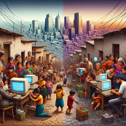 An image illustrating Brecha digital en México: consecuencias económicas