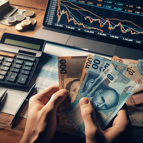 An image illustrating Tipo de cambio argentino oficial, blue y financieros explicados