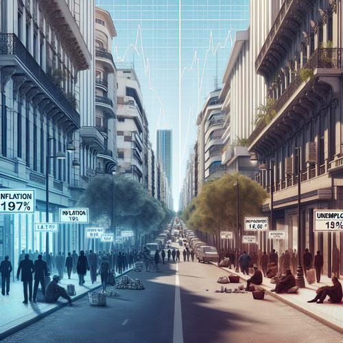 An image illustrating Curva de Phillips aplicada a Argentina: inflación y desempleo