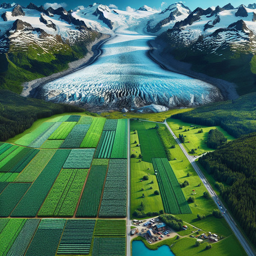 An image illustrating Externalidades ambientales: agroquímicos y glaciares
