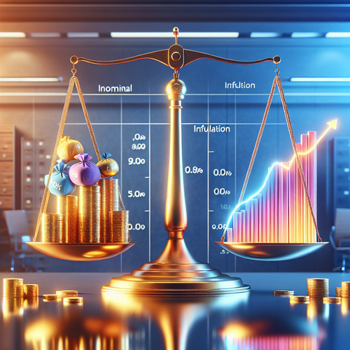 An image illustrating Tasa de interés real vs nominal en contextos inflacionarios