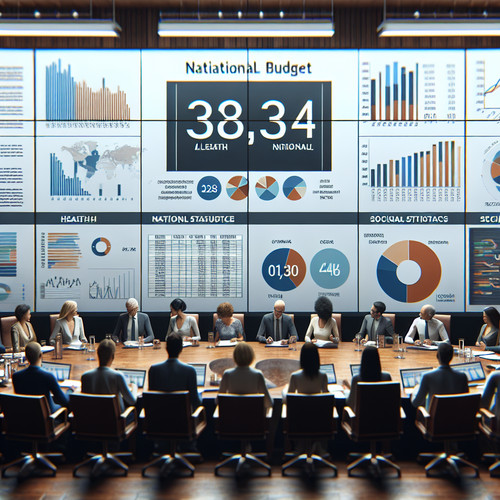 An image illustrating Gasto social y su peso en el presupuesto nacional